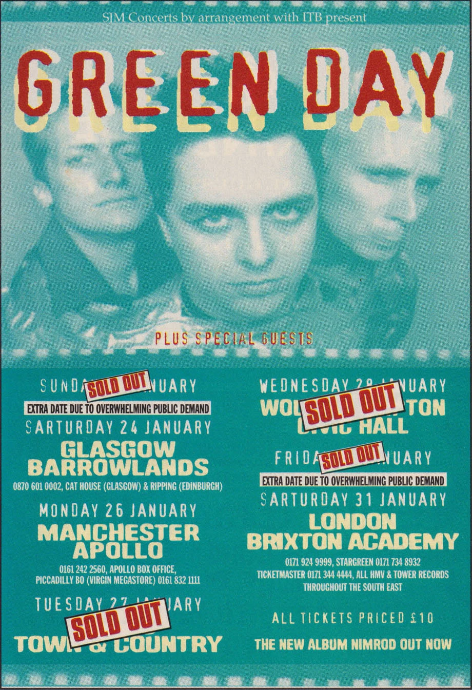 Green Day in Glasgow, Scotland