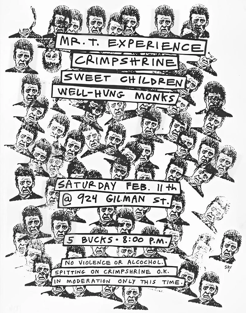 11 February 1989 - 924 Gilman Street - Berkeley, CA - Flyers