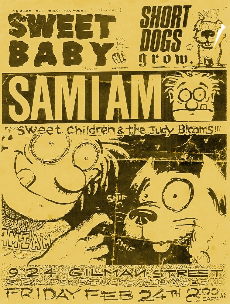 24 February 1989 - 924 Gilman Street - Berkeley, CA - Flyer
