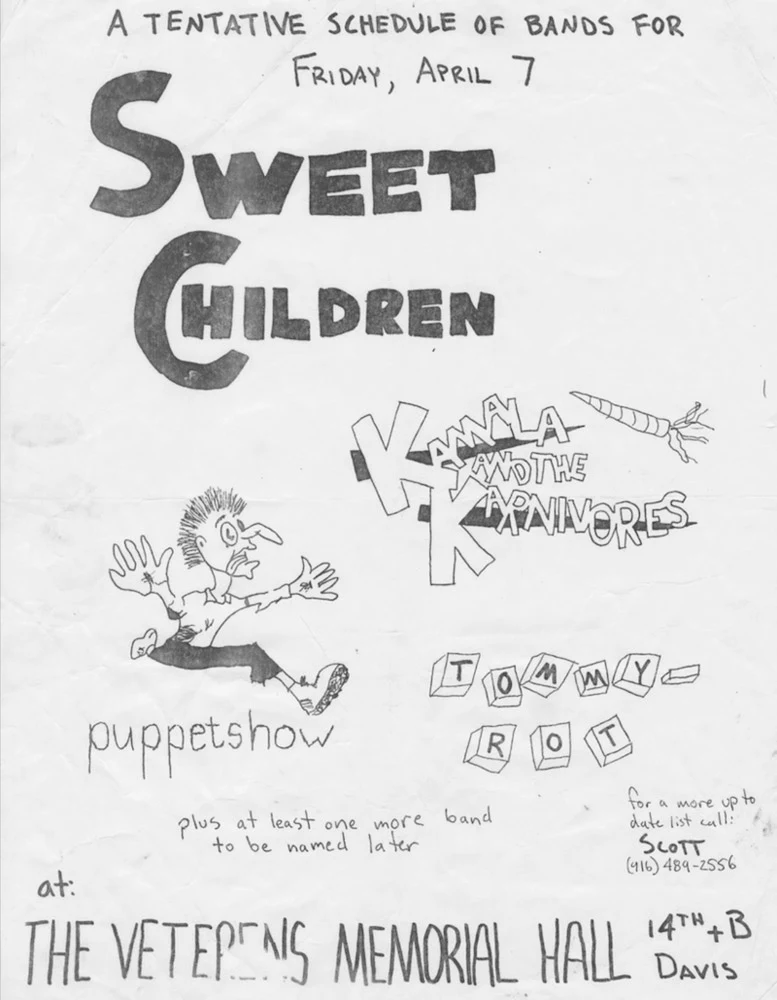 1989-04-07 - Davis, CA - Flyer