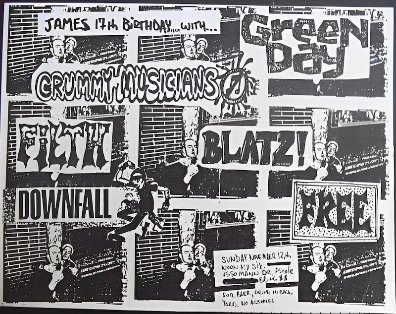 12 November 1989 - Eggplant's Backyard - Pinole, CA - Flyer
