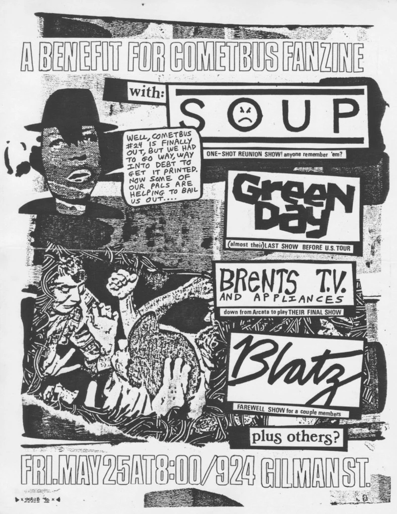 25 May 1990 - 924 Gilman Street - Flyer