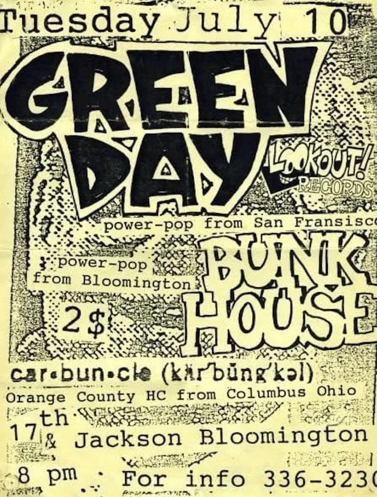 10 July 1990 - 17th Street Warehouse - Bloomington, IN - Flyer