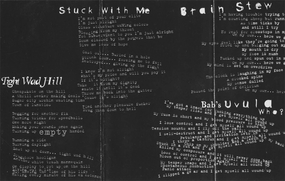 Insomniac cassette - lyrics