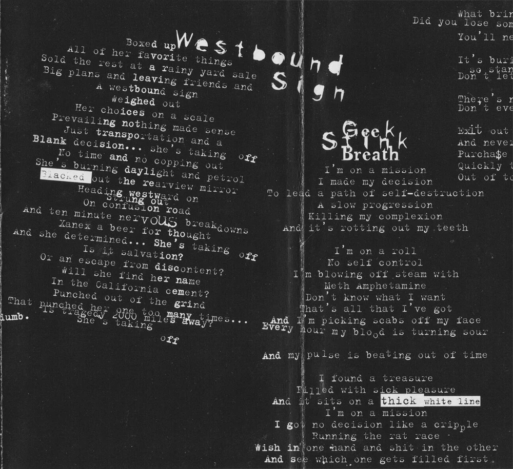Insomniac cassette - lyrics