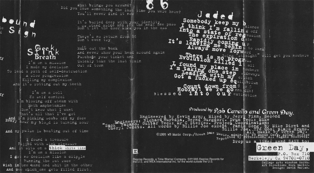 Insomniac cassette - lyrics