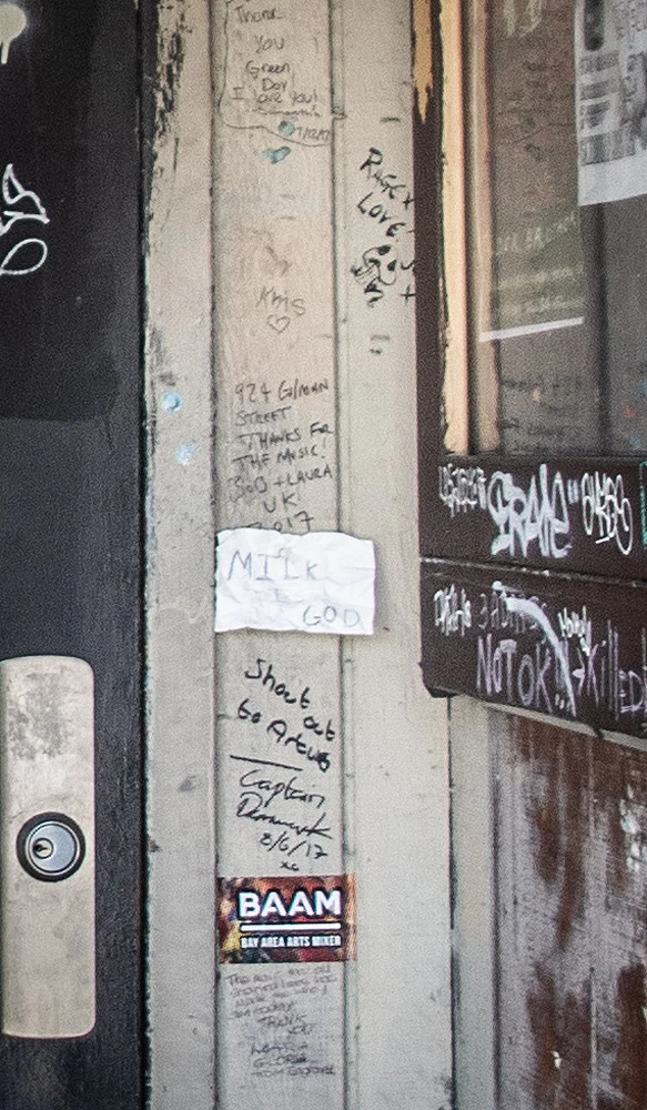 924 Gilman Street - fan graffiti - 2018
