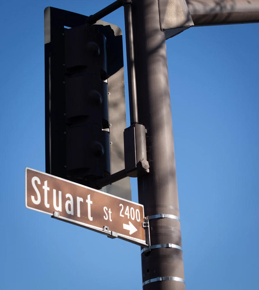 Stuart Street sign