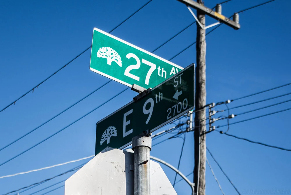 27th Avenue Sign