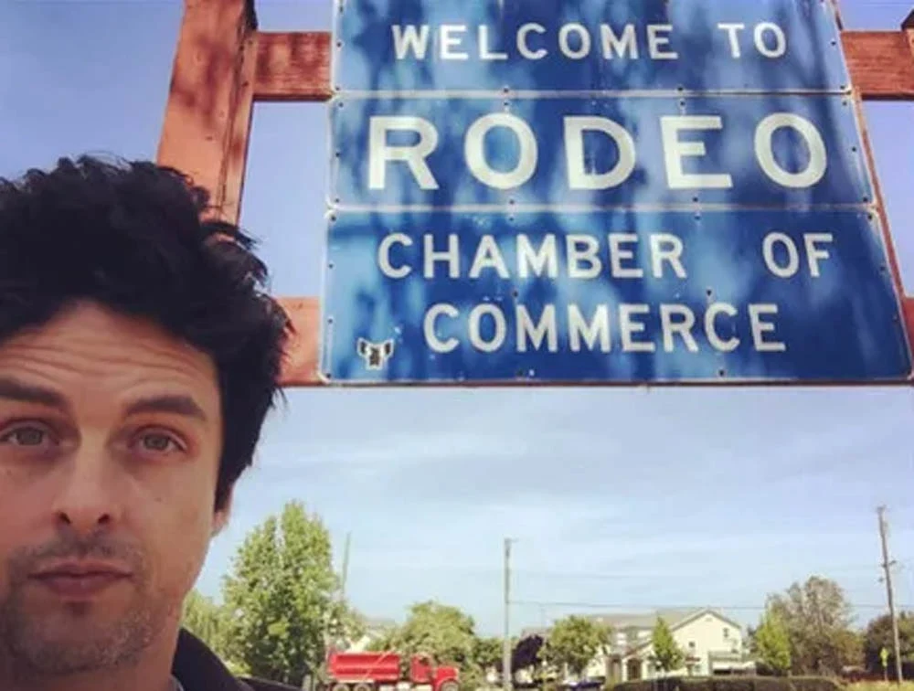 Billie Joe's Selfie with the Rodeo Sign