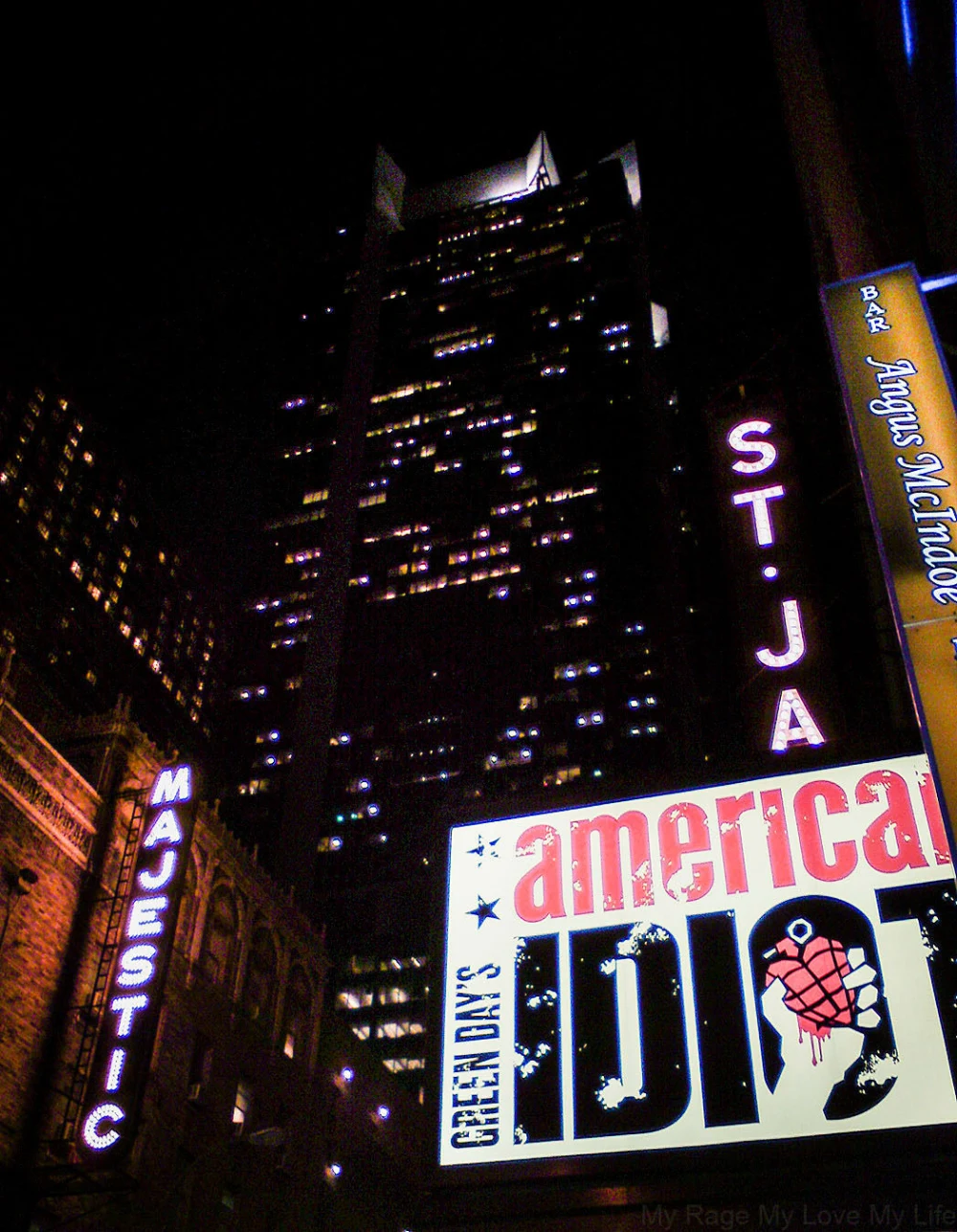 St. James Theatre - American Idiot Sign