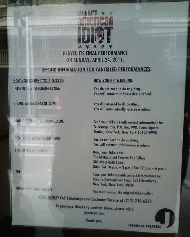 Final Performance Notice