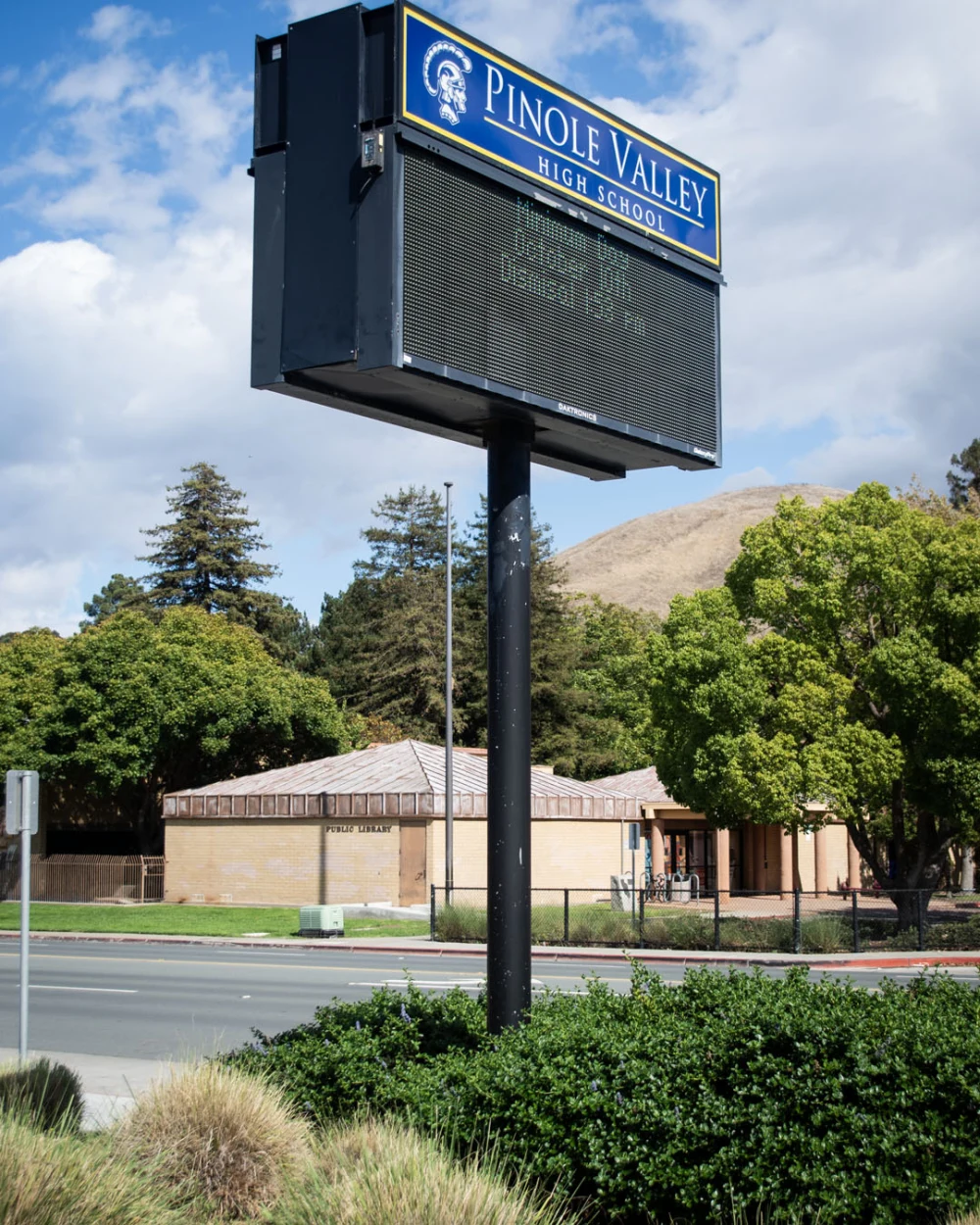 Pinole Valley High School Sign