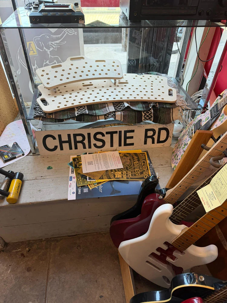 Oakland Guitars - Christie Road Sign - 2026