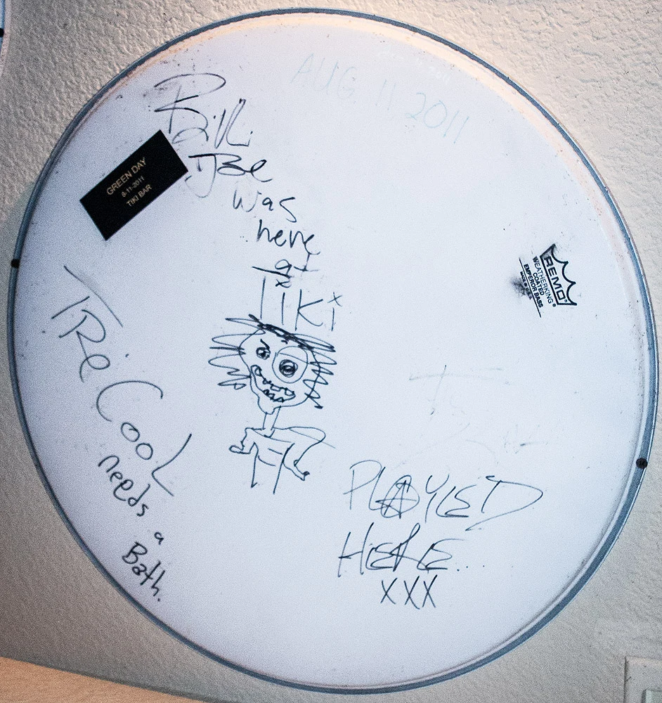 Tiki Bar - Signed Drum Head