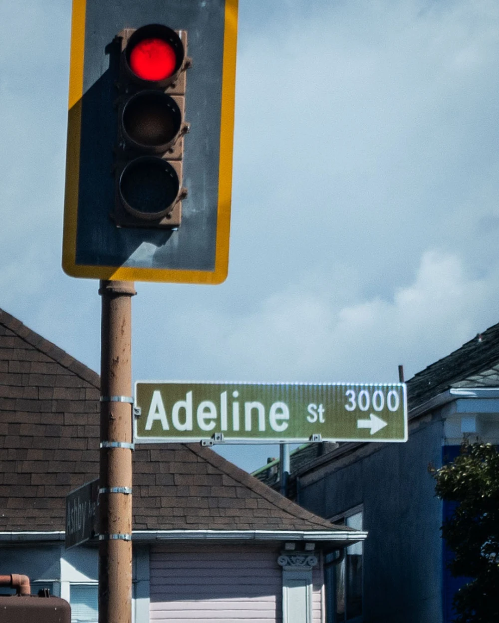 Adeline Street Sign