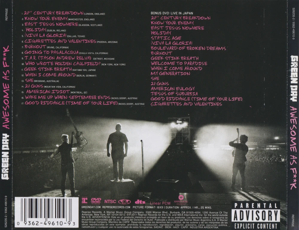Awesome as Fuck back cover