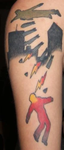 Warning Artwork Tattoo