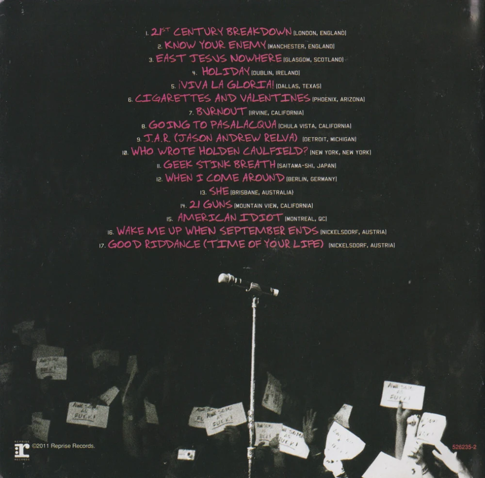 Awesome as Fuck - back of booklet