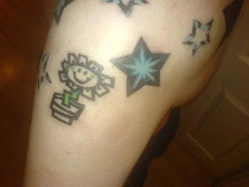 Kerplunk Flower Tattoo