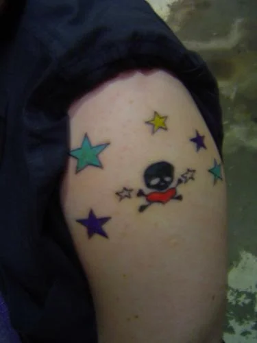 Skull and Stars Tattoo