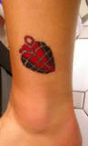 American Idiot Heart Grenade Tattoo