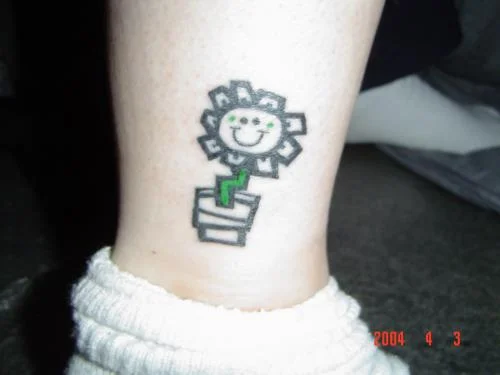 Kerplunk Flower Tattoo