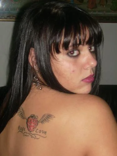 Winged Heart with Banner Tattoo