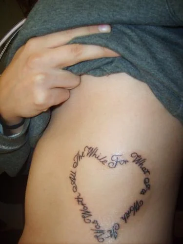 Time of Your Life Lyric Tattoo