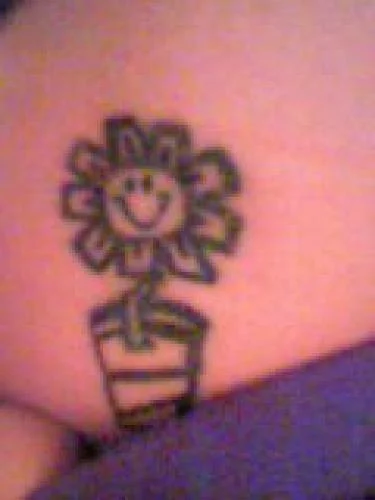 Kerplunk Flower Tattoo