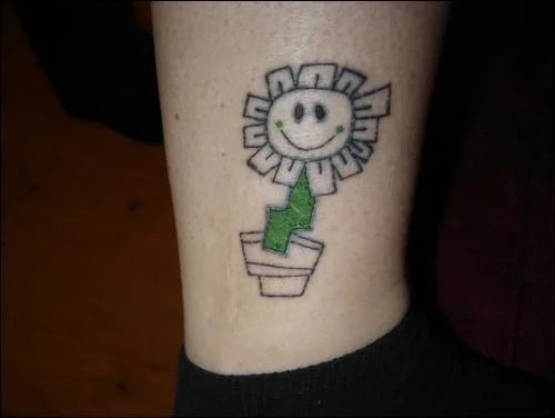 Kerplunk Flower Tattoo