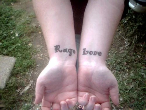 Rage and Love Tattoo