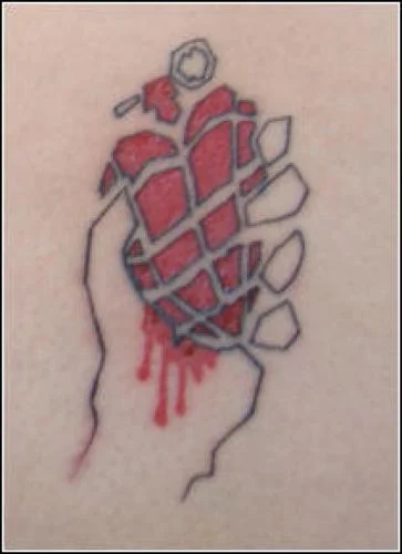 American Idiot Heart Grenade Tattoo