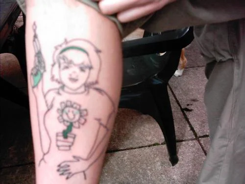 Kerplunk Girl Logo Tattoo