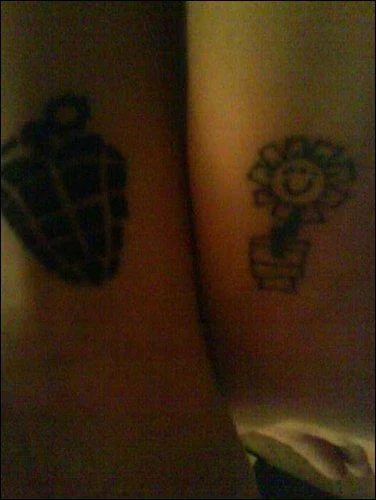 Kerplunk Flower Tattoo