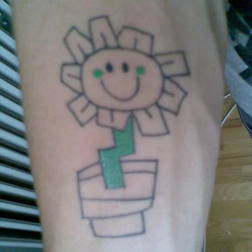 Kerplunk Flower Tattoo
