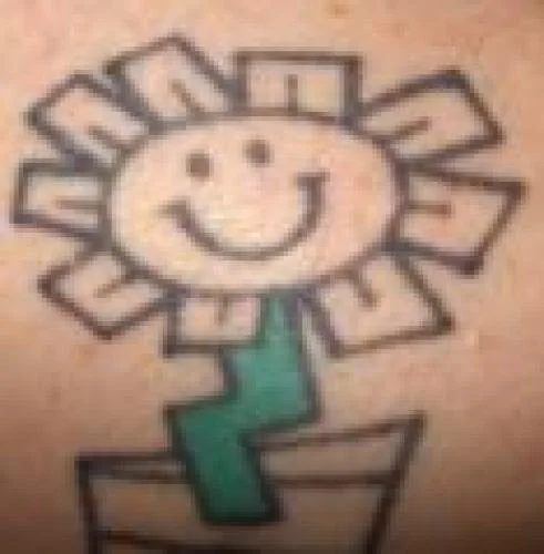Kerplunk Flower Tattoo