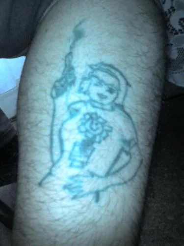 Kerplunk Girl Logo Tattoo
