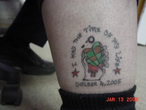 American Idiot Heart Grenade Tattoo