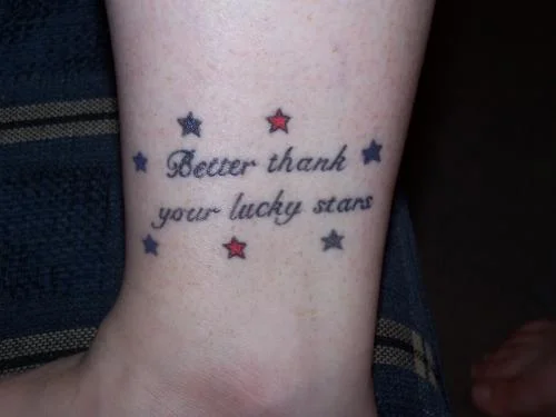 Good Riddance (Time of Your Life) Lyric Tattoo