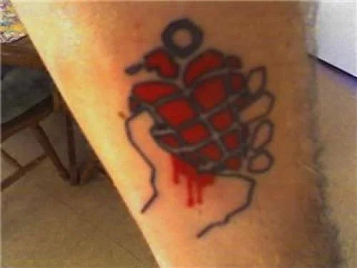 American Idiot Heart Grenade Tattoo