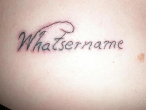 Whatsername Lyric Tattoo