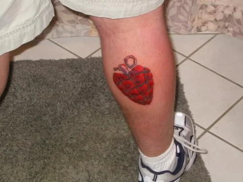 American Idiot Heart Grenade Tattoo