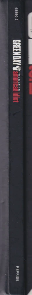 American Idiot hardcover lyric book - spine