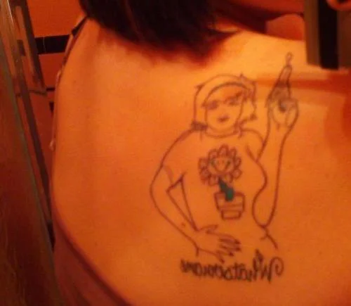 Kerplunk Girl Logo Tattoo