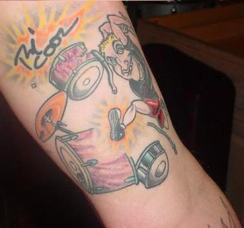 Tré Cool Drummer Tattoo
