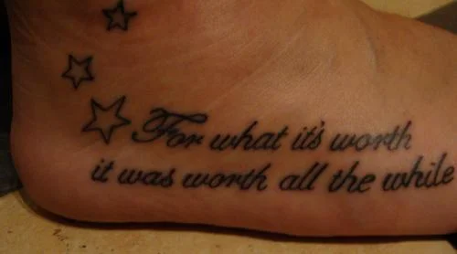 Script Text Tattoo