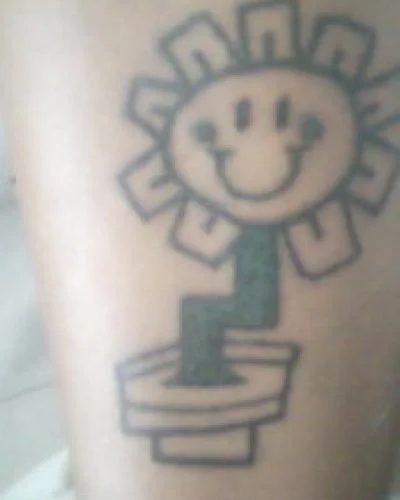 Kerplunk Flower Tattoo