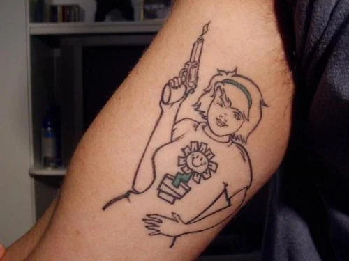 Kerplunk Girl Logo Tattoo