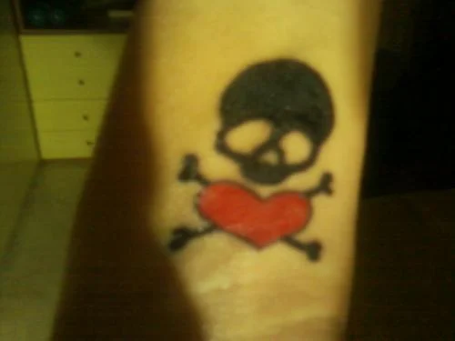 Adeline Records Logo Tattoo